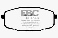 EBC 09-12 Hyundai Elantra 2.0 Touring Yellowstuff Front Brake Pads