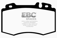 EBC 00-01 Mercedes-Benz M-Class (ML) ML430 4.3 Greenstuff Front Brake Pads