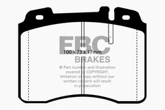 وسادات الفرامل الأمامية من Redstuff لسيارة Ferrari 512TR 5.0 موديل EBC 92-96