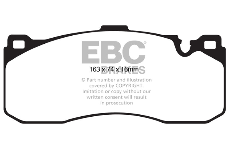 وسادات الفرامل الأمامية Greenstuff لـ EBC 08-10 BMW 135 3.0 Twin Turbo