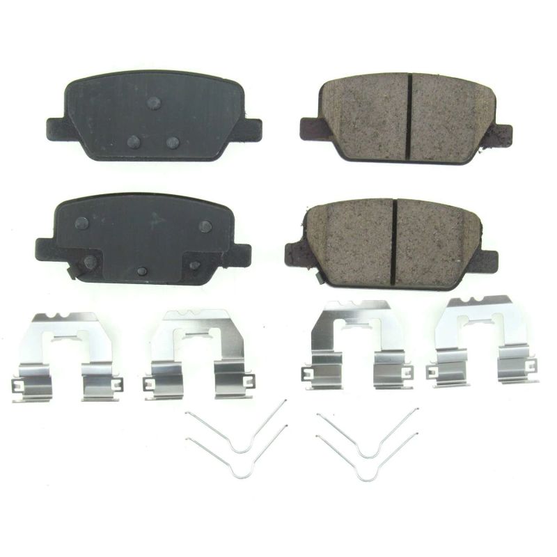 Power Stop 2019 Hyundai Santa Fe Rear Z17 Evolution Ceramic Brake Pads w/Hardware