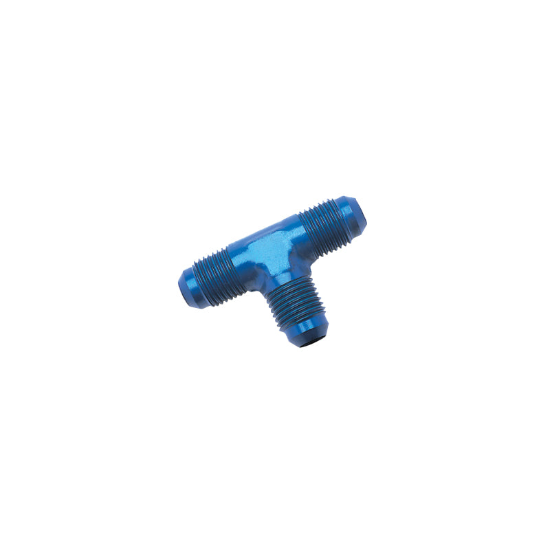 Russell Performance -16 AN NPT Flare Tee Fitting (Blue)