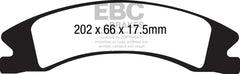 EBC 15+ Cadillac Escalade Ext/Esv 6.2 2WD Yellowstuff Front Brake Pads