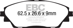 EBC 2020+ Mazda CX-30 2.5L Greenstuff Front Brake Pads