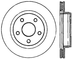 StopTech Power Slot 04-09 Dodge Durango / 10-18 Ram 1500 Front Right Sport Slotted Cryo Rotor