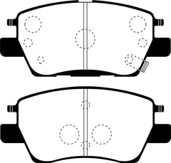 EBC 2016+ Chevrolet Cruze 1.4L Turbo (10.9in Front Rotor) Yellowstuff Front Brake Pads