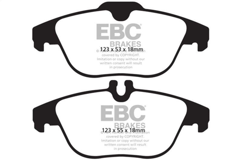 EBC 13-16 Mercedes-Benz GLK250 2.1 Twin TD Greenstuff Rear Brake Pads