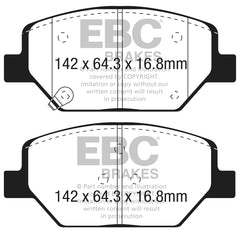 EBC 2018+ Chevrolet Equinox 1.5L Turbo (J17) Greenstuff Front Brake Pads