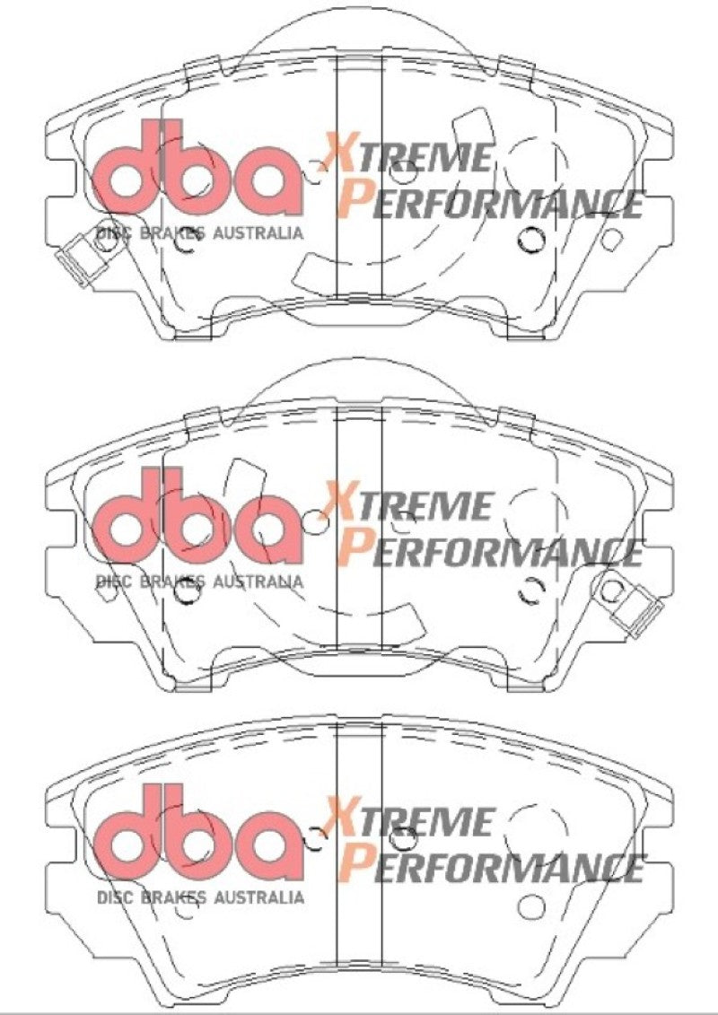 وسادات فرامل عالية الأداء DBA 10-15 Chevrolet Camaro LS/LT V6 أمامية XP