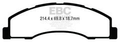 EBC 08+ Ford Econoline E150 4.6 Greenstuff Front Brake Pads