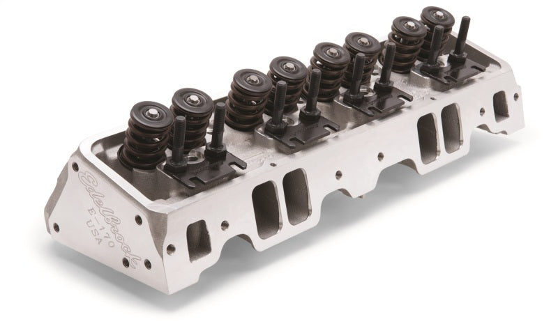 رأس أسطوانة Edelbrock SBC Performer RPM 23 Deg 170cc مدخل 60cc حجرة صمام مسطح كامة كاملة