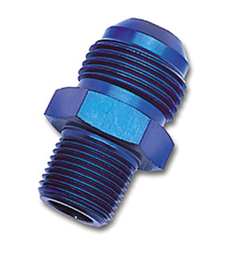 Russell Performance -6 AN to 1/8in NPT Straight Flare to Pipe (Blue)