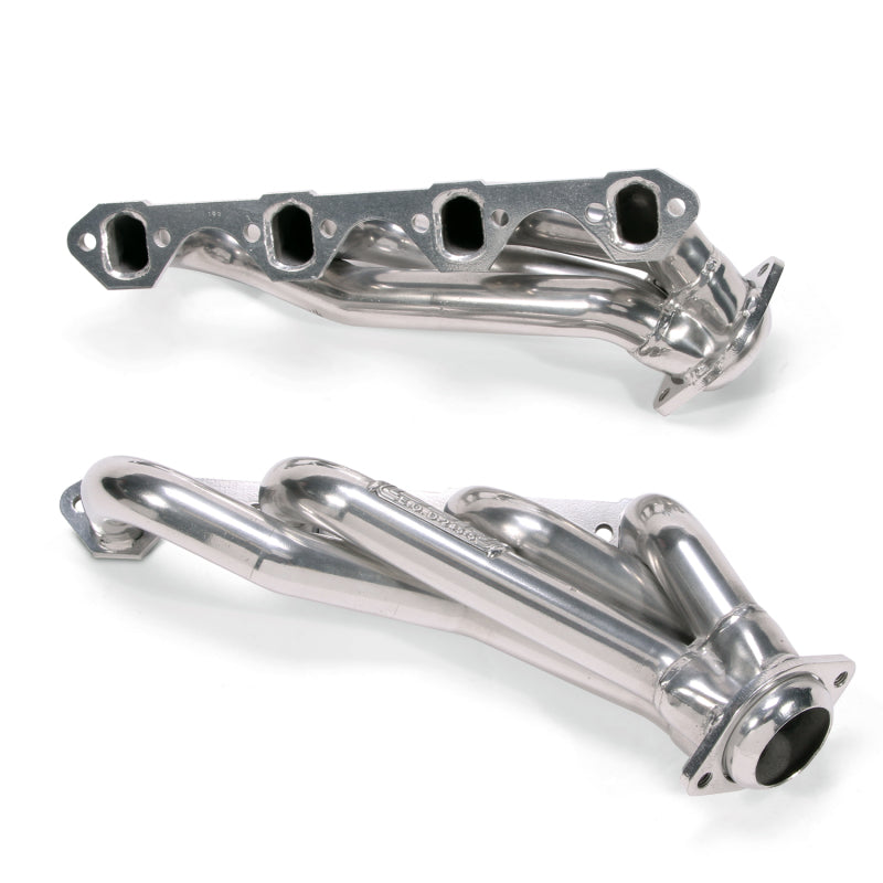 BBK 79-93 Mustang 351 Swap Shorty Unequal Length Exhaust Heads - 1-5/8 Silver Ceramic