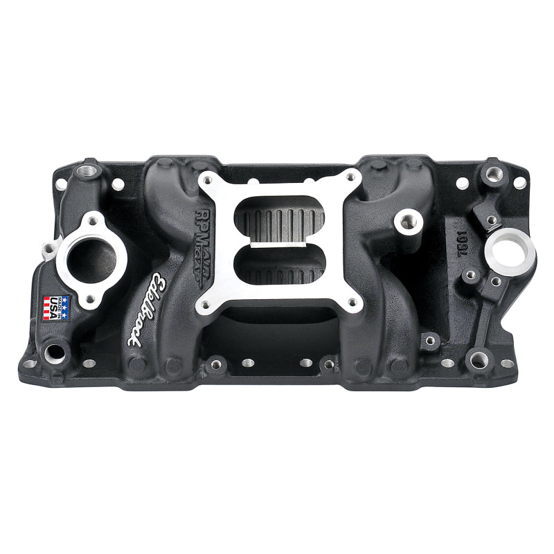 مشعب سحب Edelbrock RPM Air Gap Small-Block Chevy 262-400 أسود