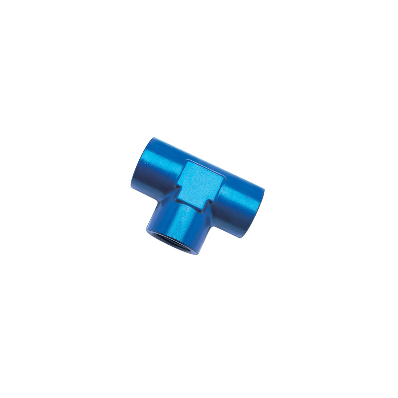 Russell Performance 3/8in Female Pipe Tee Fitting (Blue)