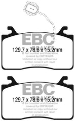 EBC 2016+ Alfa Romeo Guilia 2.0T Yellowstuff Front Brake Pads