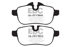 EBC 09-10 BMW Z4 E89 Bluestuff Rear Brake Pads