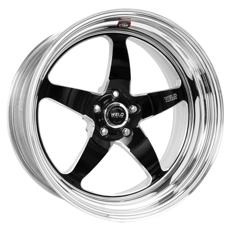 عجلة Weld S71 مقاس 20x8 / 5x120 مم BP / 5.3 بوصة BS سوداء (وسادة عالية) - غير قابلة للقفل