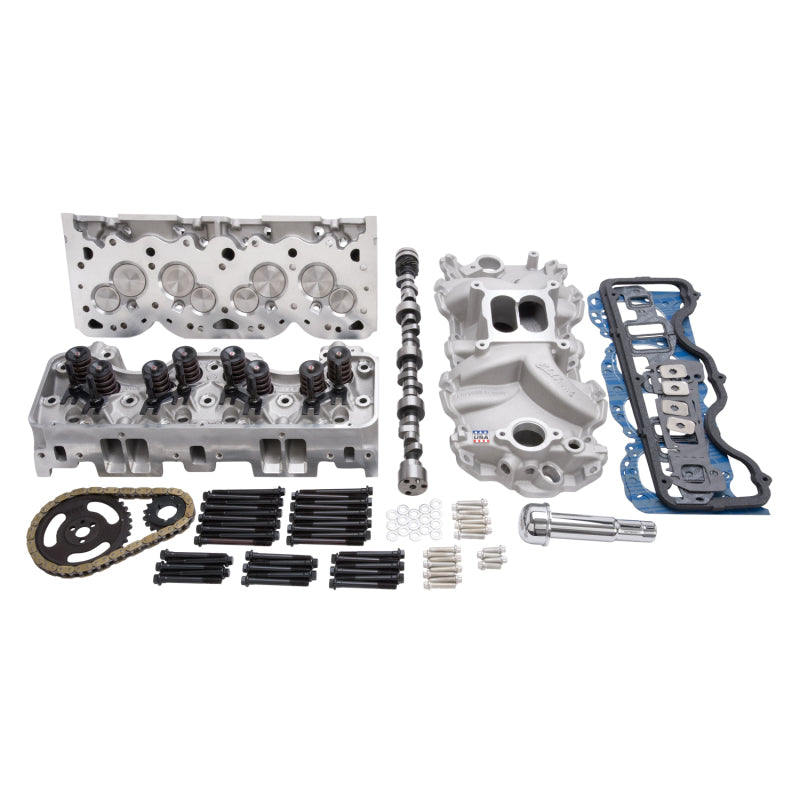 مجموعة Edelbrock Power Package Top End Kit Performer RPM 348-409 BB Chevy W-Series V8 450+ Hp