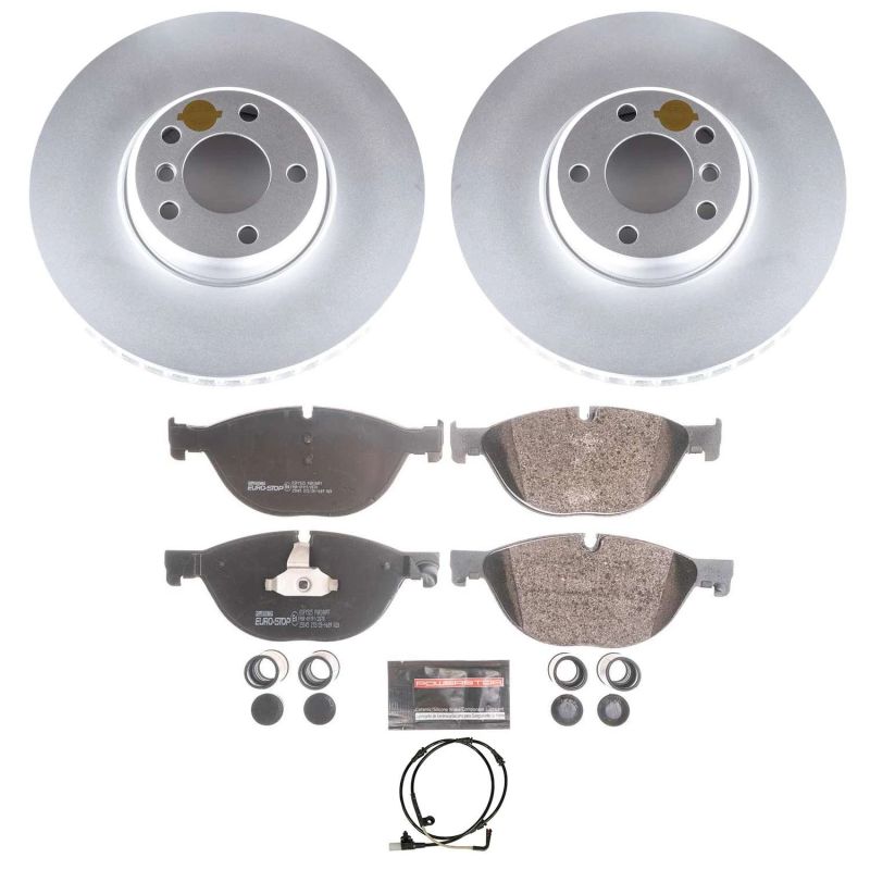 Power Stop 10-17 BMW 535i GT Front Euro-Stop Brake Kit