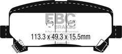 EBC 15+ Chevrolet Colorado 2.5 Greenstuff Rear Brake Pads