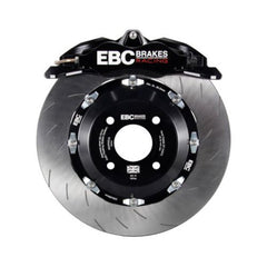 مجموعة فرامل أمامية كبيرة من EBC Racing 10-14 Ford Mustang GT 5.0L Black Apollo-4 مقاس 355 مم