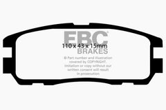 EBC 96-98 Acura SLX 3.2 Greenstuff Rear Brake Pads