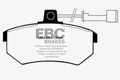 EBC 89-90 Audi 100 Quattro 2.3 Yellowstuff Front Brake Pads