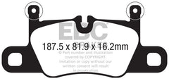 EBC 2018+ Porsche Cayenne (3rd Gen) 4.0TT Extra Duty Rear Brake Pads