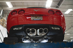 Corsa 06-13 Chevy Corvette C6 Z06 7.0L / 09-13 ZR1 6.2L Polished AxleBack Exhaust w/4.5in Twin Tips