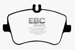 EBC 02-05 Mercedes-Benz C230 (W203) 1.8 Supercharged (European Model) Redstuff Front Brake Pads