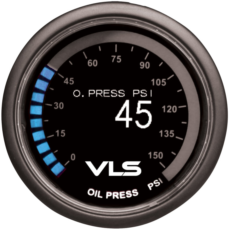 Revel VLS 52mm 0-150PSI Digital OLED Oil Pressure Gauge