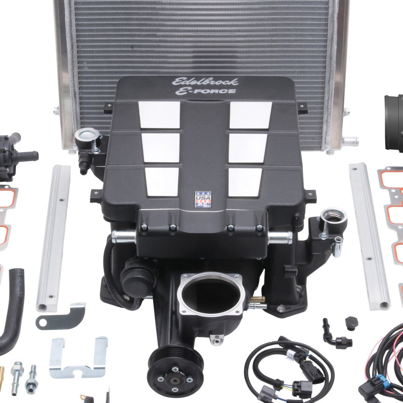 نظام الشاحن الفائق Edelbrock Supercharger E-Force Supercharger 2009-2013 Dodge 5 7L V8 Hemi 1500 Truck