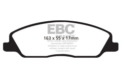 وسادات الفرامل الأمامية من Yellowstuff EBC 10-14 Ford Mustang 3.7