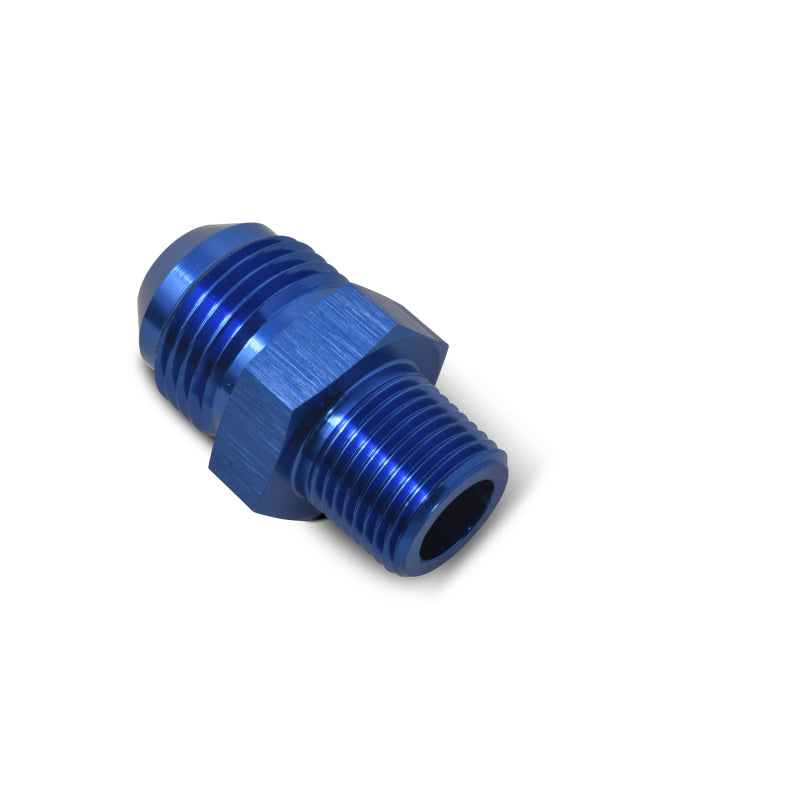 Russell Performance -8 AN to 1/2in NPT Straight Flare to Pipe (Blue)