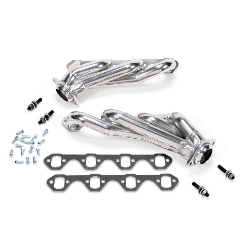 BBK 79-93 Mustang 351 Swap Shorty Unequal Length Exhaust Heads - 1-5/8 Silver Ceramic