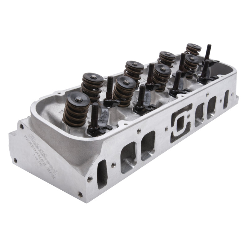 رأس أسطوانة Edelbrock BBC Performer RPM Oval Port 100cc كامل مفرد مع نوابض