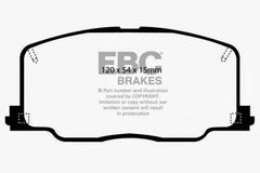 EBC 90-91 Lexus ES250 2.5 Redstuff Front Brake Pads