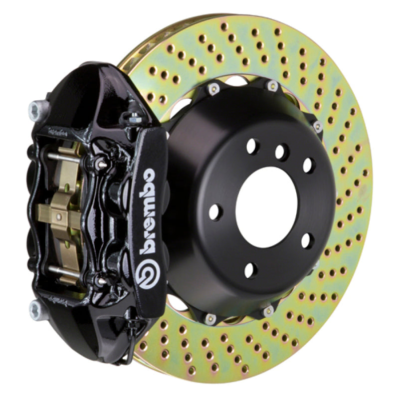 فرامل Brembo 15-18 M3 Excl CC Rr GT BBK 4Pis Cast 380x28 2pc Rotor Drilled-Black