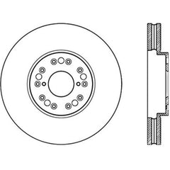 StopTech Power Slot 93-05 Lexus GS Series / 00-05 IS300 / 93-94 LS Front Left Cryo Slotted Rotor