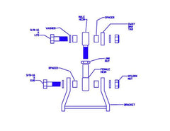 Progress Tech 01-05 Honda Civic Rear Sway Bar Adapter Kit