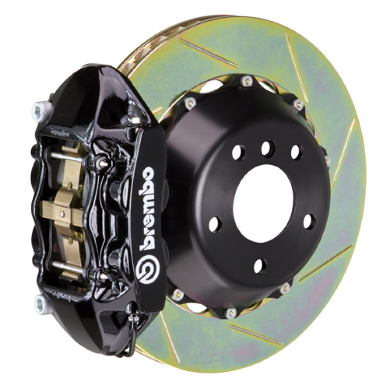 فرامل Brembo 15-18 M3 Excl CC Rr GT BBK 4Pis Cast 380x28 2pc Rotor Slotted Type1-Black