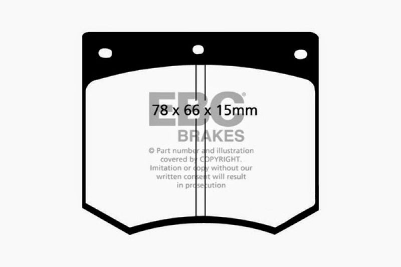 EBC 75-86 Ac 3000 3.0 Yellowstuff Front Brake Pads