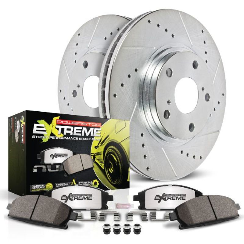 Power Stop 86-91 Mazda RX-7 Front Z26 Street Warrior Brake Kit