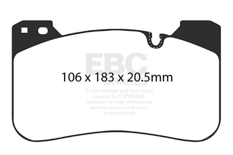 EBC 2018+ BMW M5 4.4TT (F90) Yellowstuff Front Brake Pads