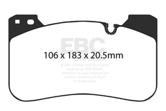 EBC 2018+ BMW M5 4.4TT (F90) Yellowstuff Front Brake Pads