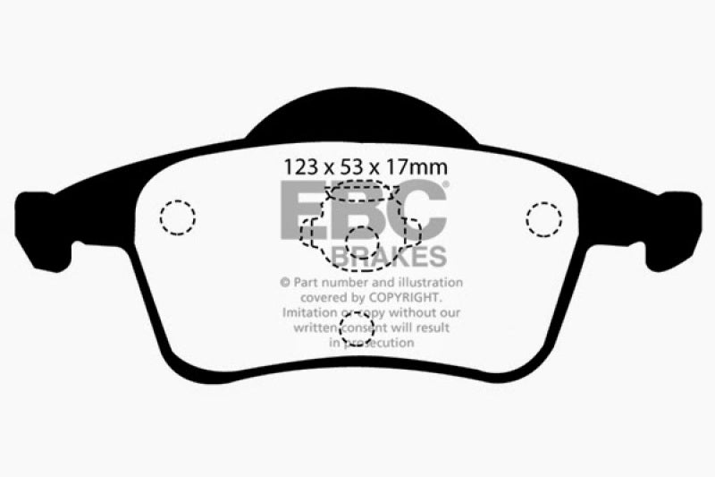 EBC 01-05 Volvo S60 2.3 Turbo T5 Yellowstuff Rear Brake Pads