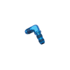 Russell Performance -6 AN 90 Degree Flare Bulkhead (Blue)