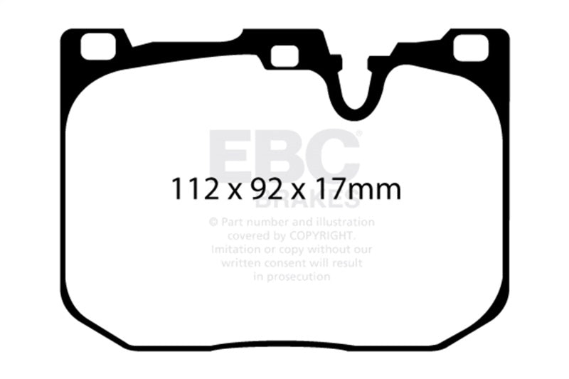 EBC 14+ BMW i8 1.5 Turbo/Electric Yellowstuff Front Brake Pads