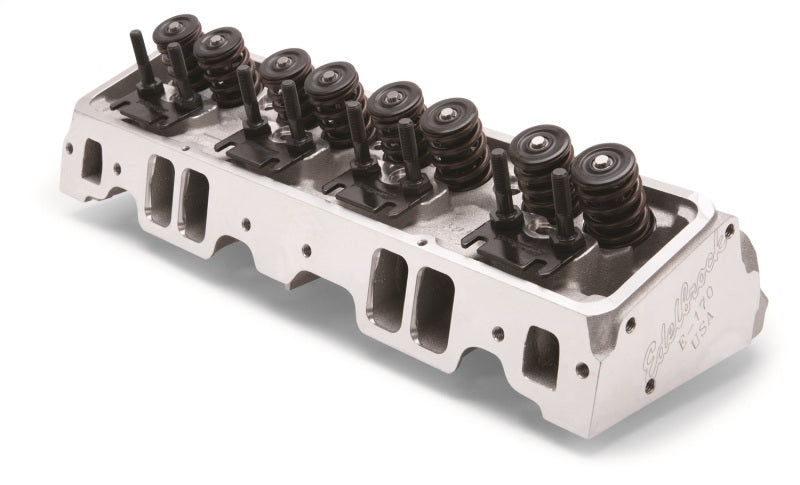 رأس أسطوانة Edelbrock SBC Performer RPM 23 Deg 170cc مدخل 60cc حجرة صمام مسطح كامة كاملة